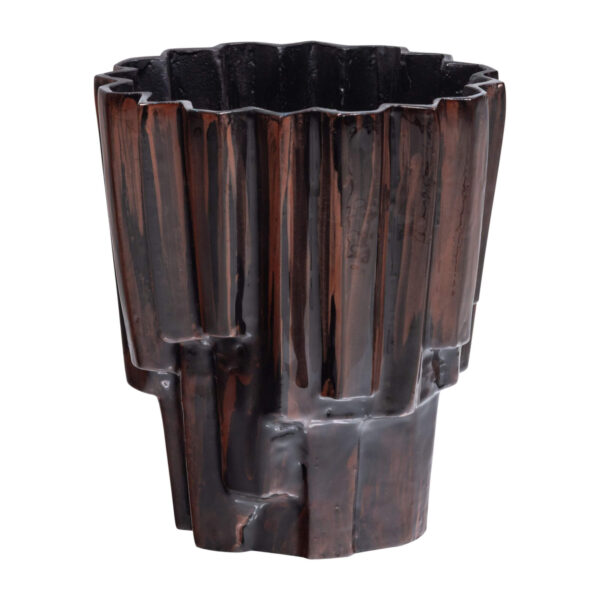 home 32 cache-pot drava - ø 22 x h 20 cm - alu