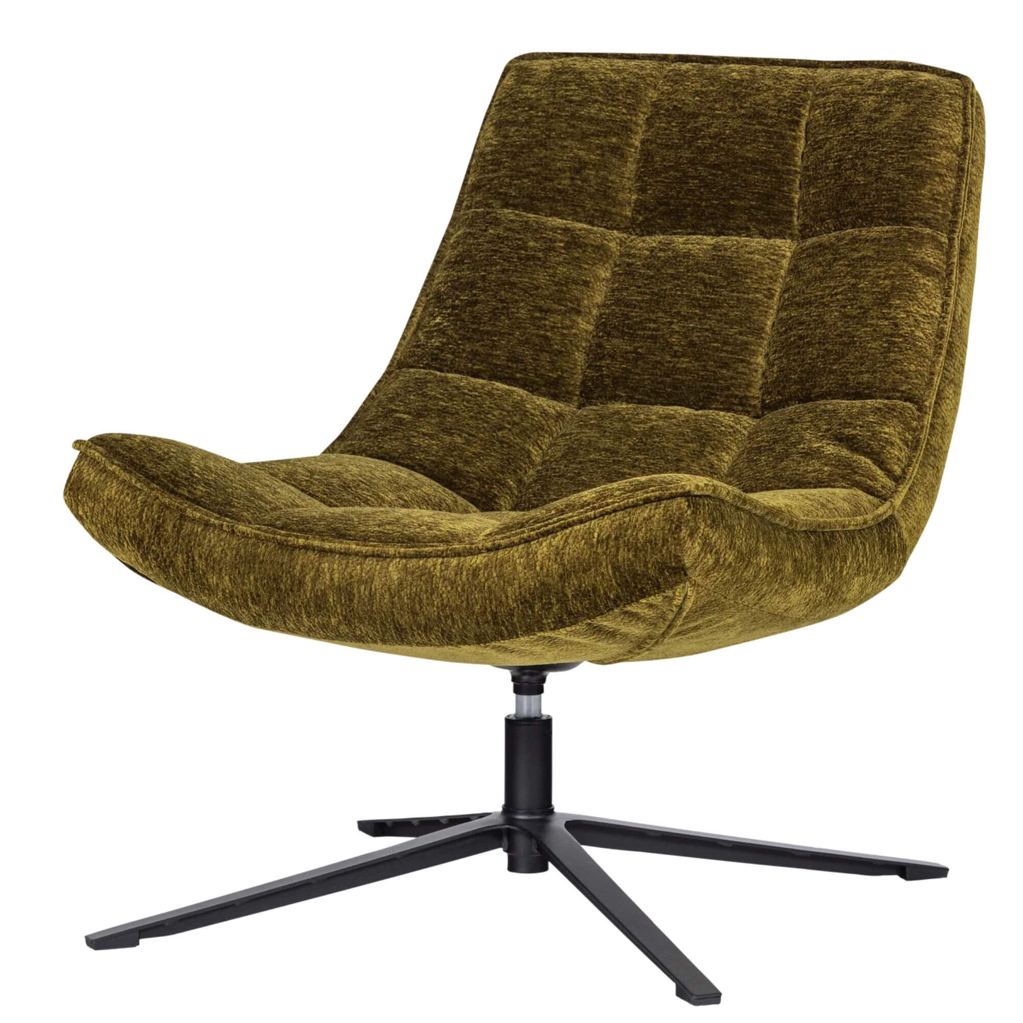fauteuil lounge maudi - pivotant - vert 1 fauteuil lounge maudi - pivotant - vert