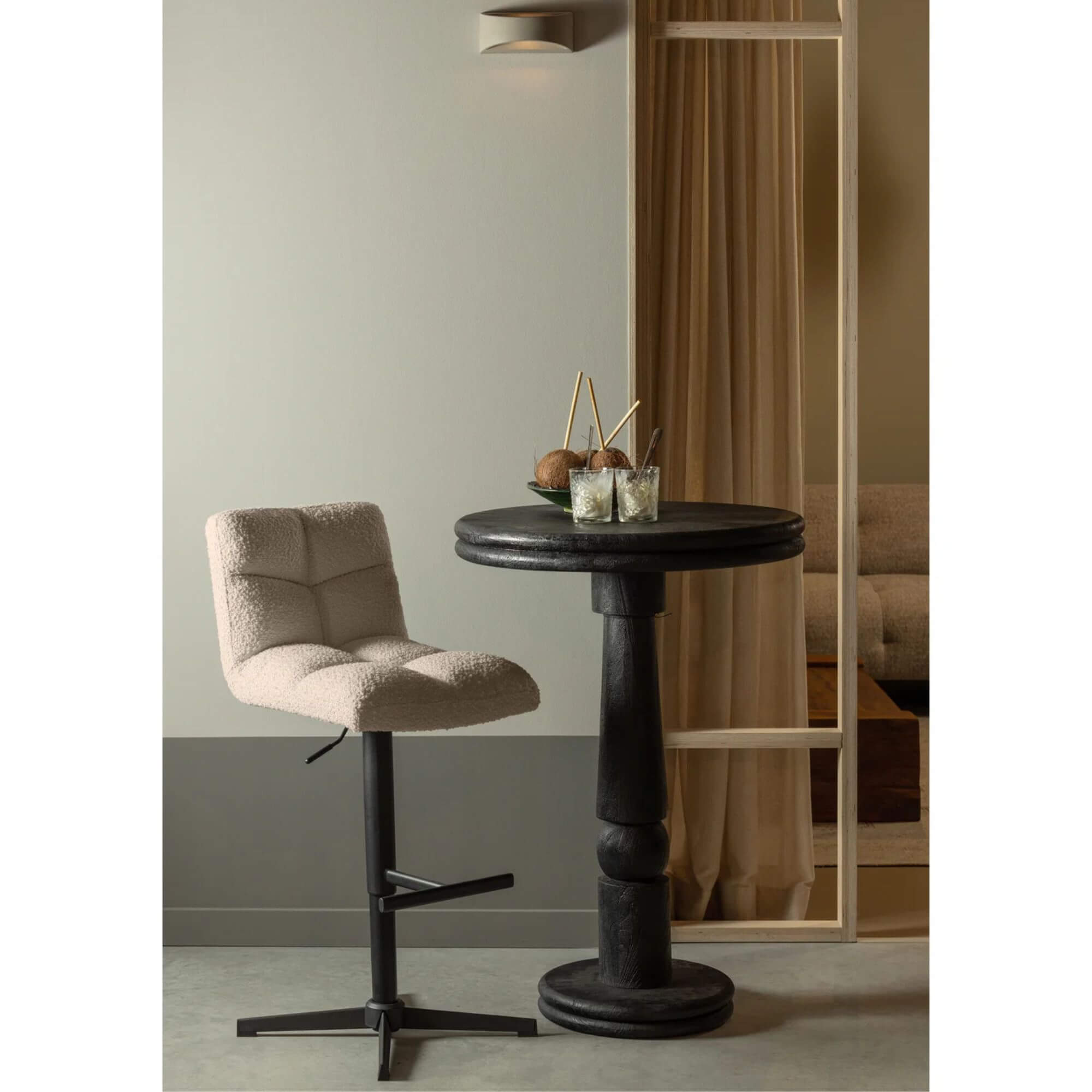 tabouret de bar vinny - ajustable | pivotant 2 tabouret de bar vinny - ajustable | pivotant – image 2