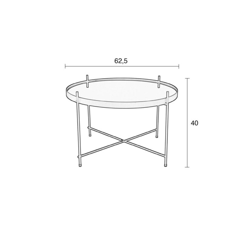 table d’appoint noire cupidon – taille m – image 11