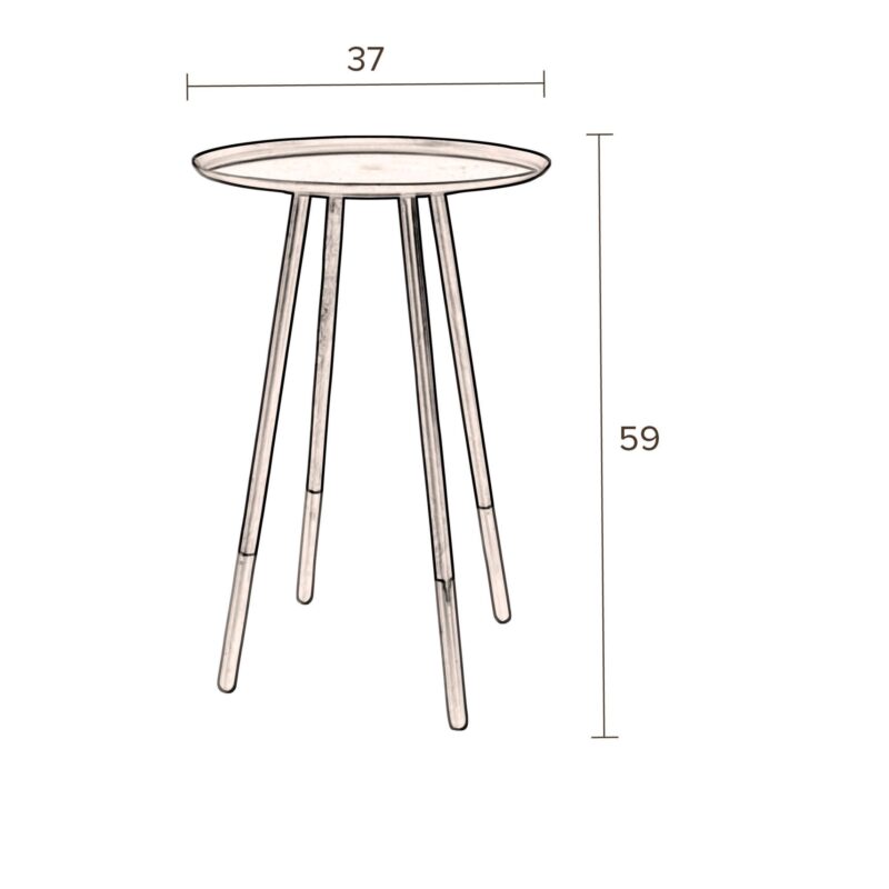 Table d'appoint Eliot - Laiton – Image 5