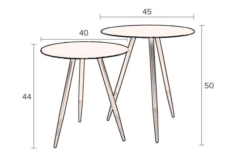 Tables d'appoint gigognes