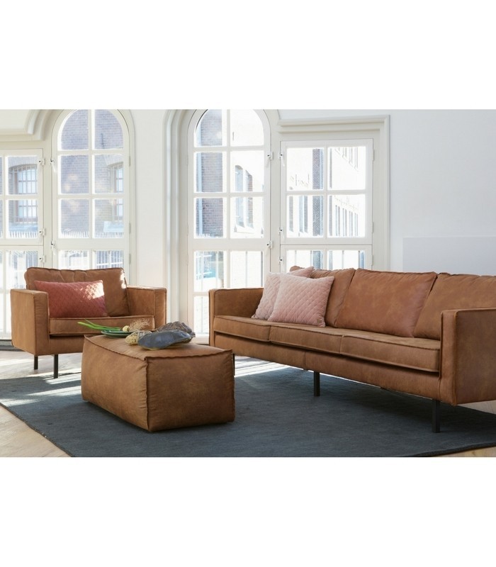 canapé cooper 4 places - cognac - 270 cm 6 grand canapé cooper 3 places