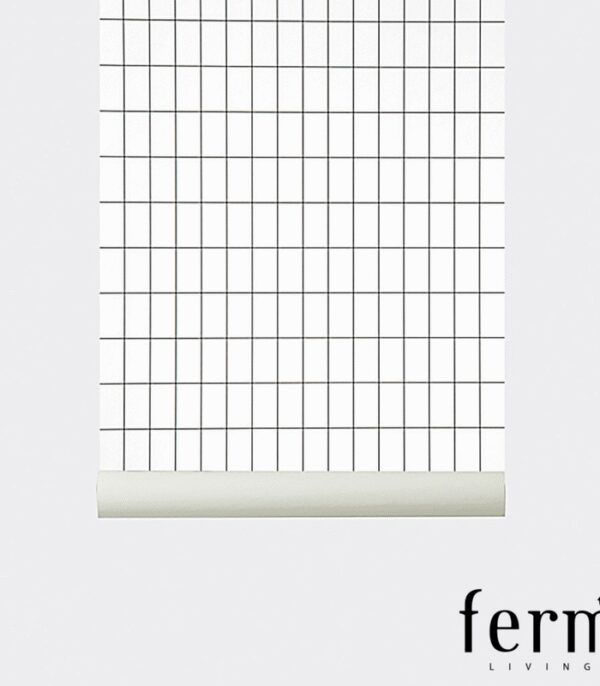 Papier-peint Grid - Black & White