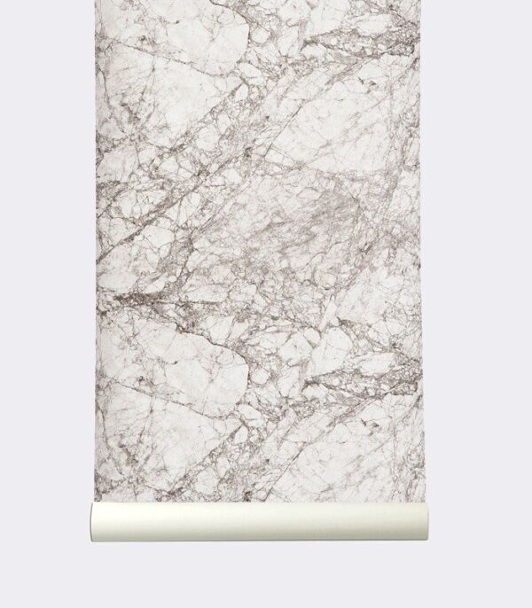 Papier peint - Marbre gris