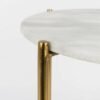 Table d'appoint Shiny - Laiton/Marbre