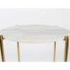 Table d'appoint Shiny - Laiton/Marbre