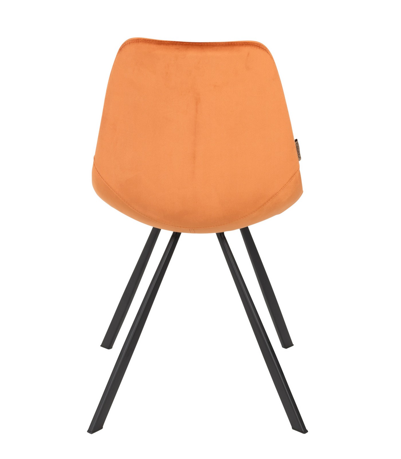 chaise franky velours - orange 5 chaise franky velours - orange – image 5