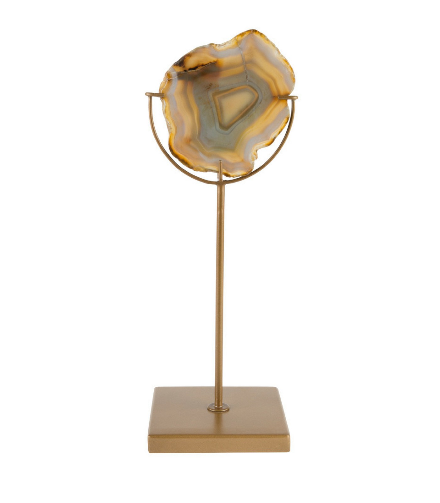 bougeoir agate - jaune 1 bougeoir agate - jaune