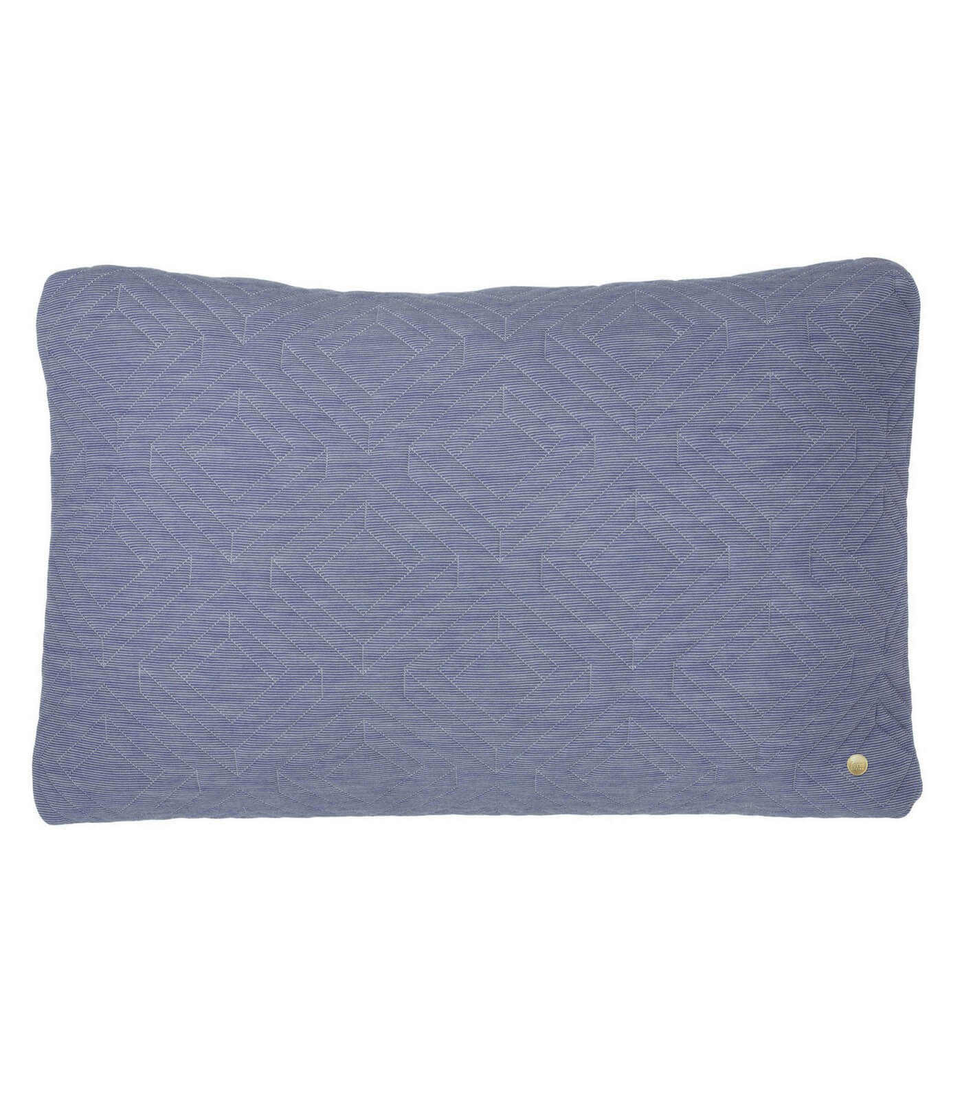 coussin quilt 60 x 40 cm - bleu clair 1 coussin quilt 60 x 40 cm - bleu clair