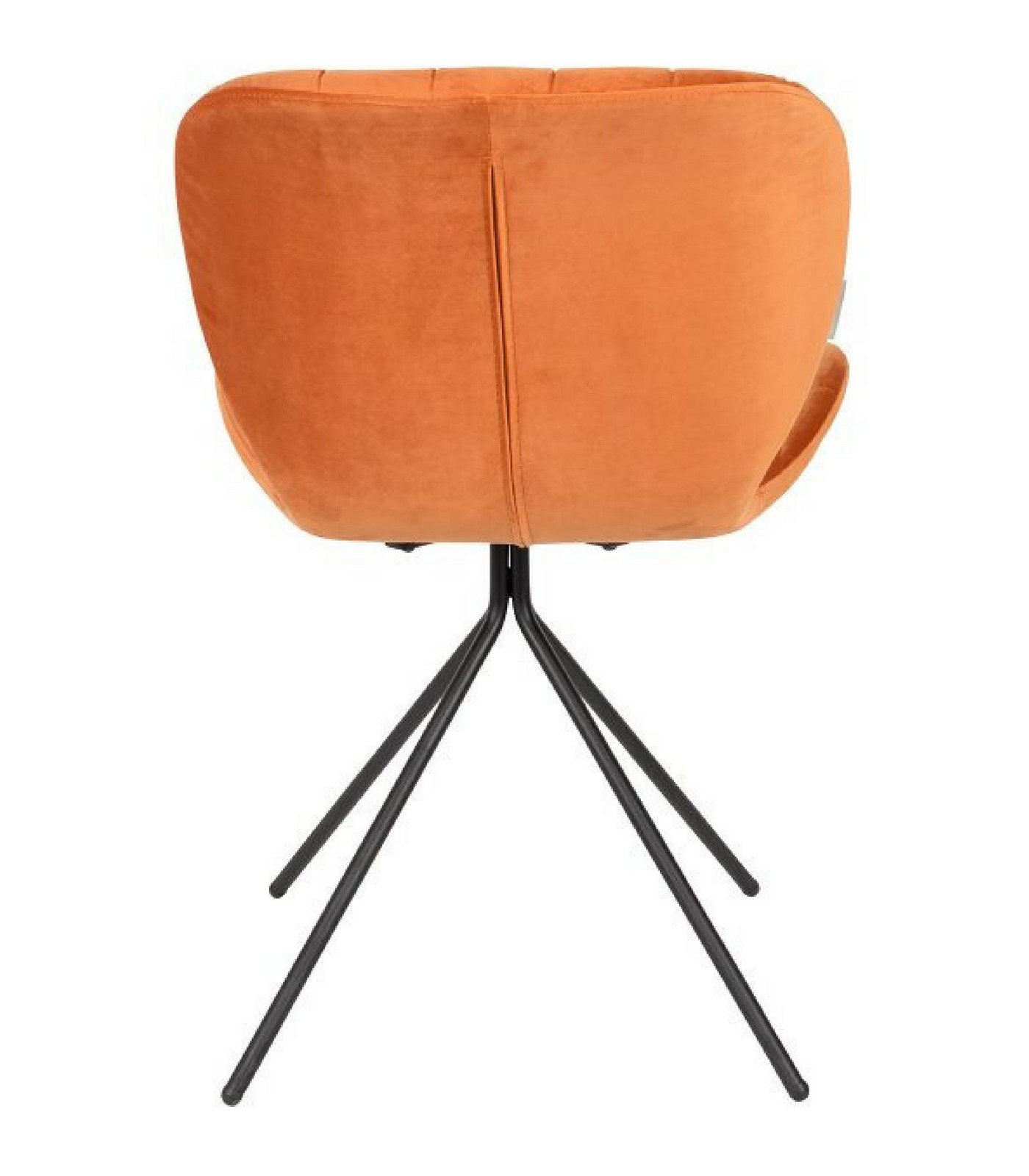 chaise omg - velours - orange 5 chaise omg - velours - orange – image 5