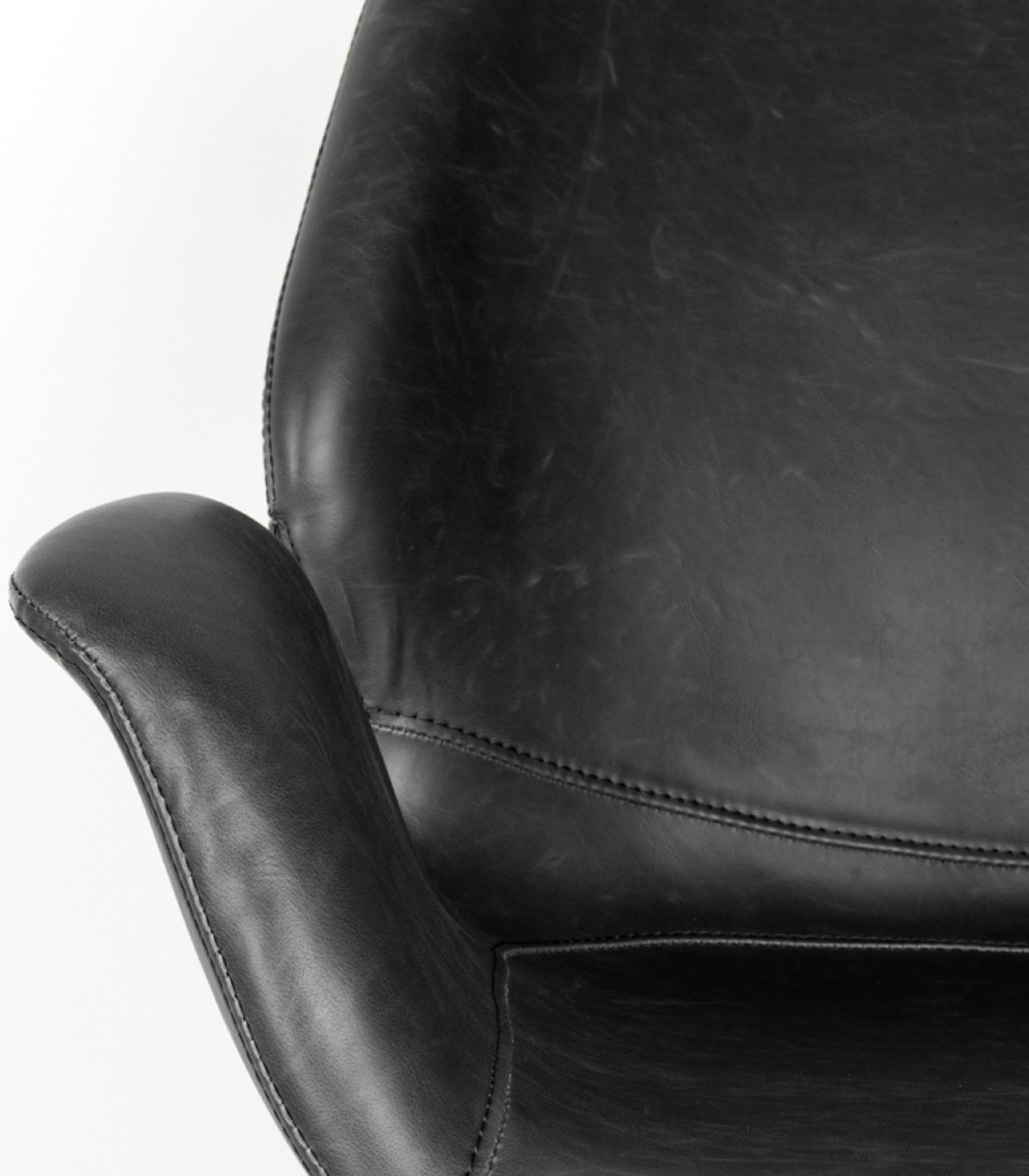 fauteuil pivotant lounge nikki - noir 10 fauteuil pivotant lounge nikki - noir – image 10