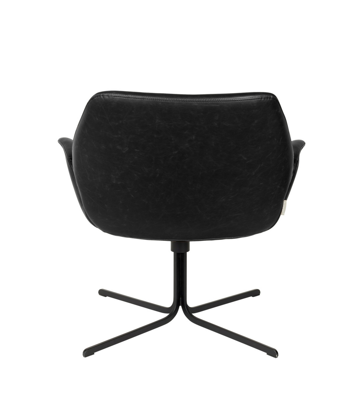 fauteuil pivotant lounge nikki - noir 8 fauteuil pivotant lounge nikki - noir – image 8