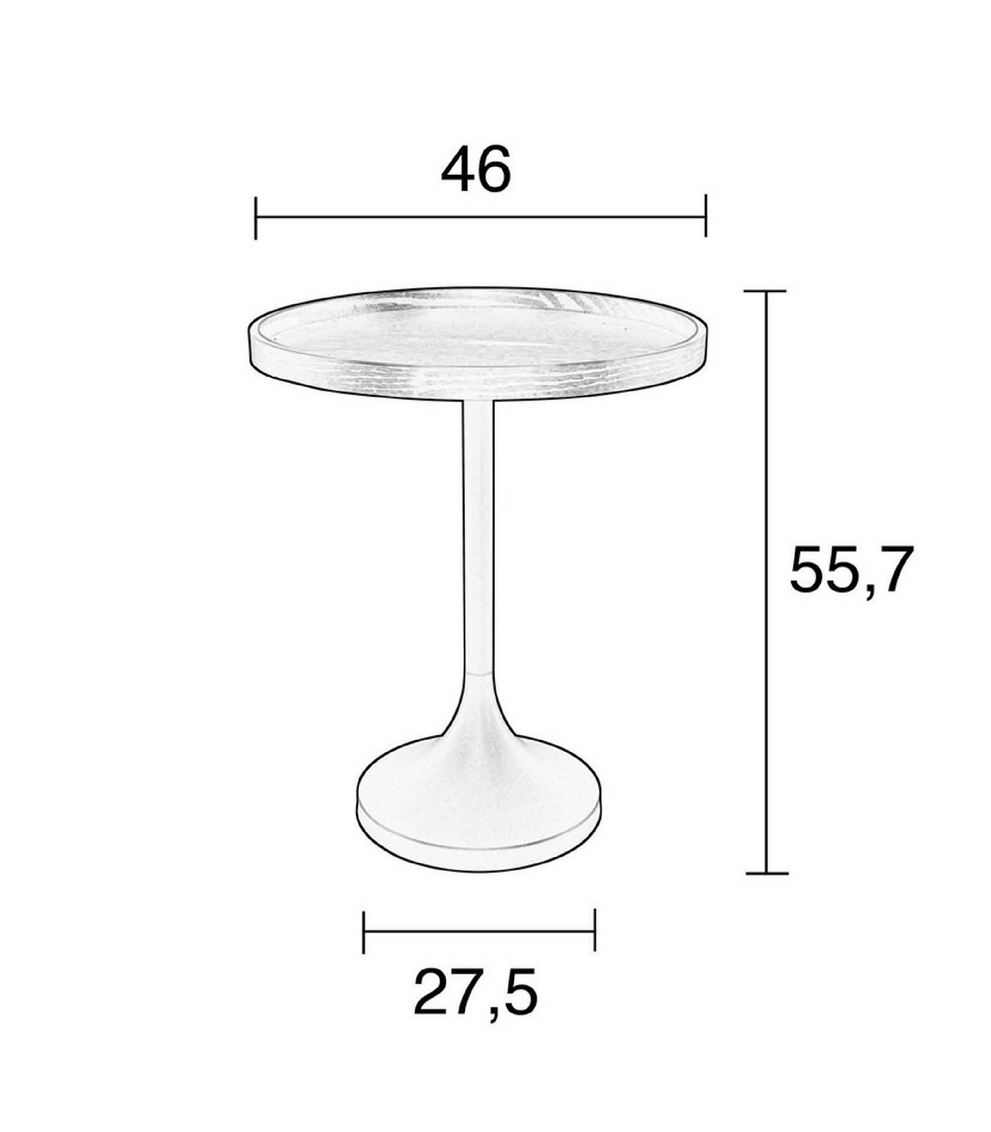 table d'appoint jason - ø 46 x h 55,7 cm 6 table d'appoint jason - ø 46 x h 55,7 cm – image 6