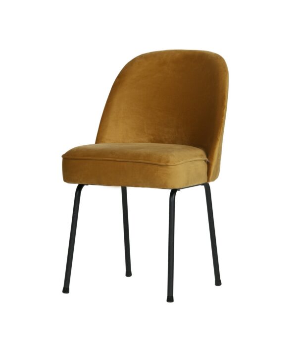 Chaise vogue - Velours moutarde