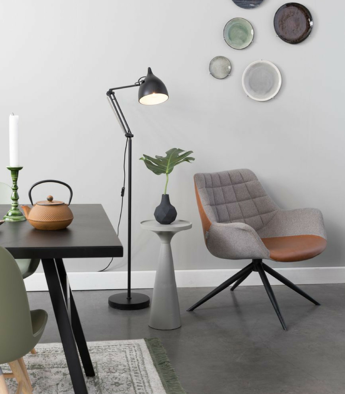 table d'appoint floss - gris - ø 28 x h 56 cm 10 table d'appoint floss - gris - ø 28 x h 56 cm – image 10