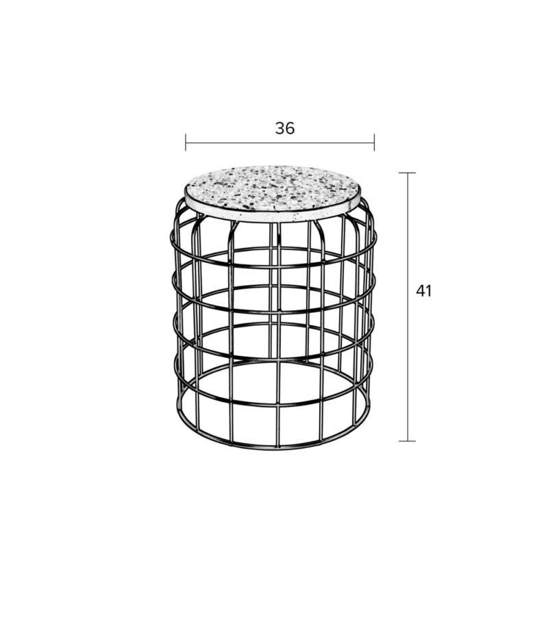 Table d'appoint Trad - Ø 36 x H 41 cm – Image 6