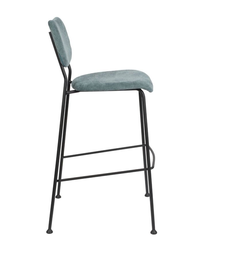 tabouret de bar benson - gris/bleu – image 3