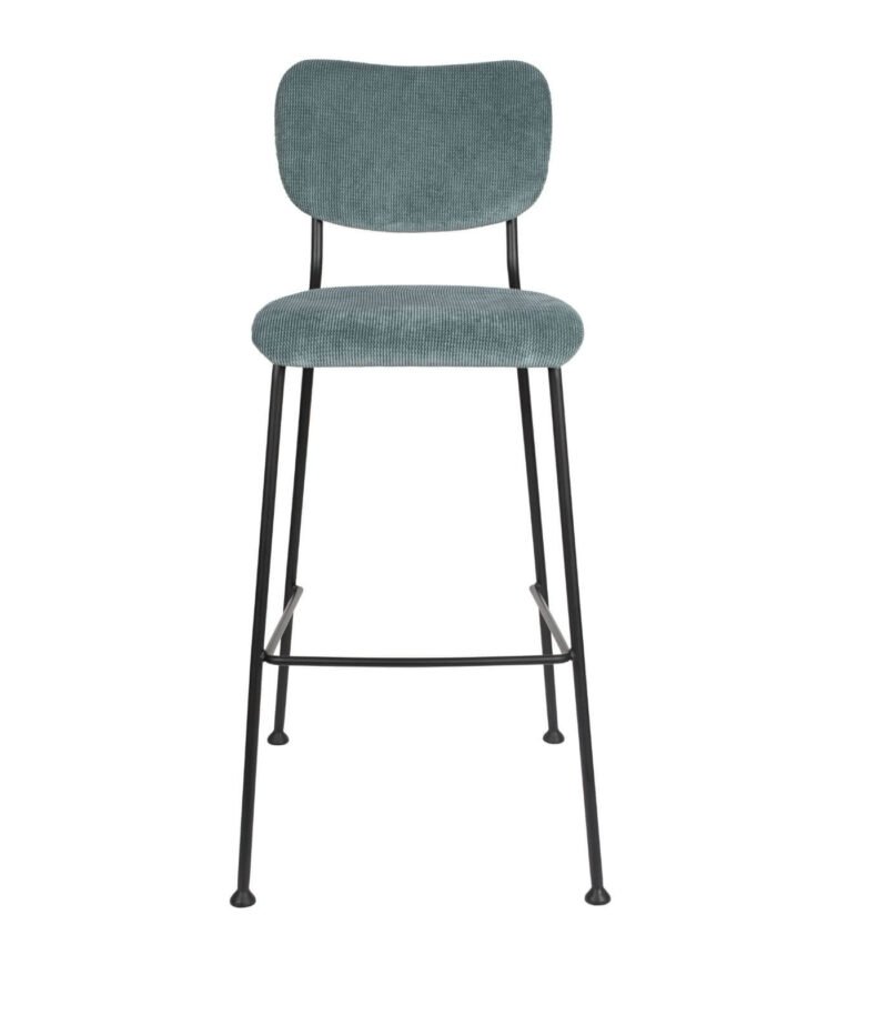tabouret de bar benson - gris/bleu – image 4