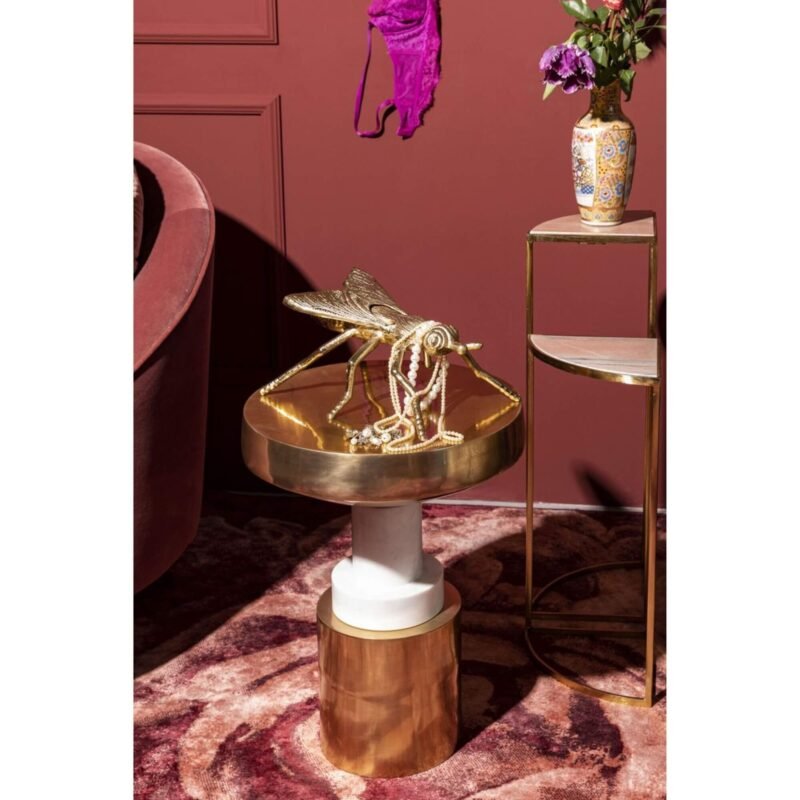 table d'appoint chunky - marbre/alu - ø 37 x h 50 cm – image 5