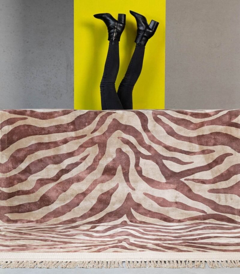 tapis zebra friendly rosé - 160 x 230 cm – image 2