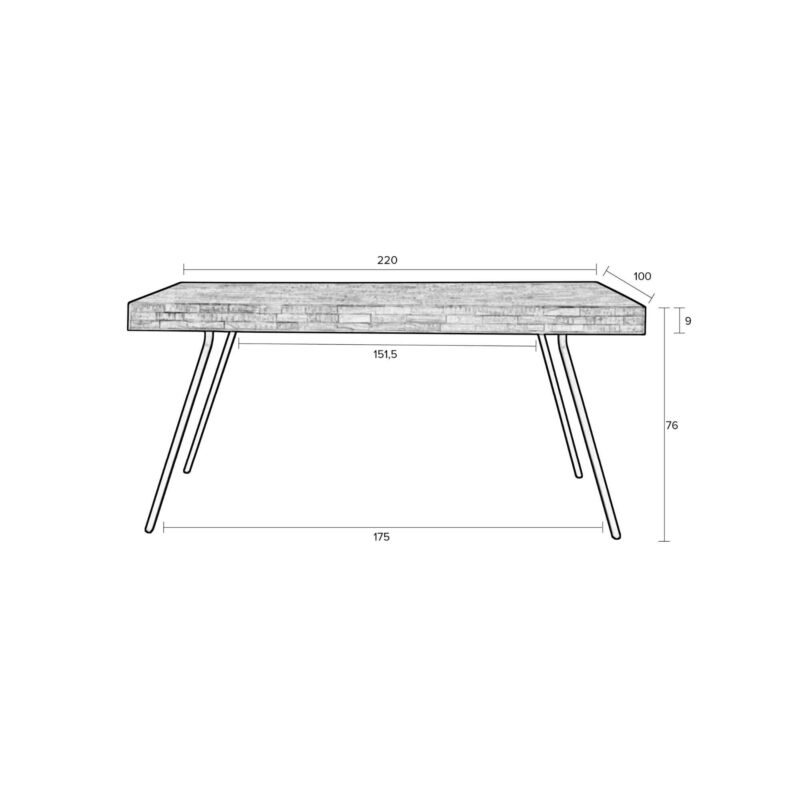 Table à manger Suri - 220 cm – Image 6