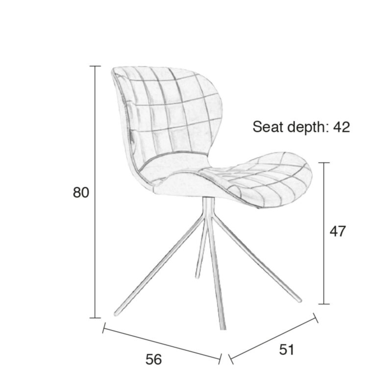 Chaise OMG tissu - Brique – Image 6