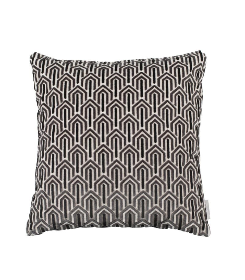 coussin beverly - gris - 45 x 45 cm