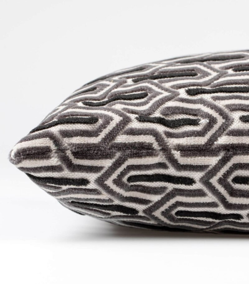 coussin beverly - gris - 45 x 45 cm – image 2