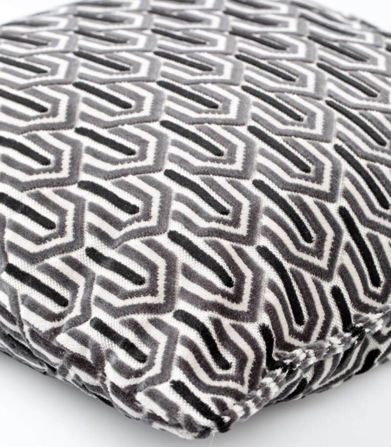 coussin beverly - gris - 45 x 45 cm – image 3