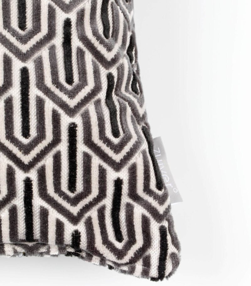 coussin beverly - gris - 45 x 45 cm – image 6
