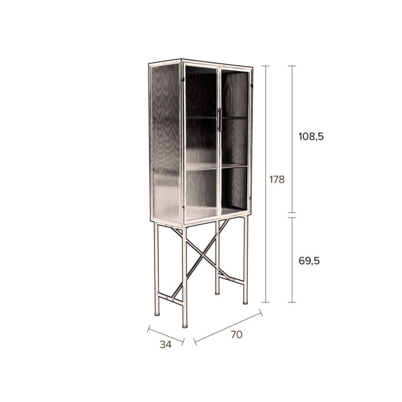 Cabinet/Vaisselier Boli - H 178 x L 70  cm – Image 4