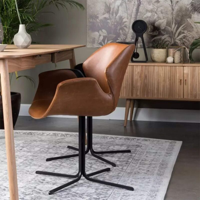 Fauteuil Nikki - Cuir Cognac – Image 2