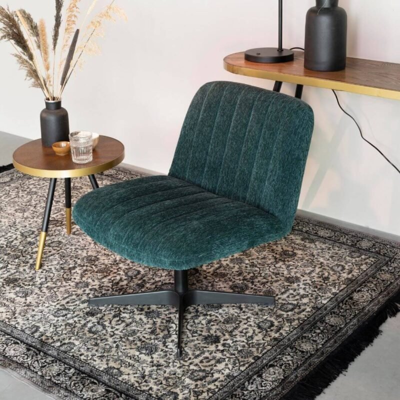 fauteuil lounge belmond - pivotant - vert – image 2