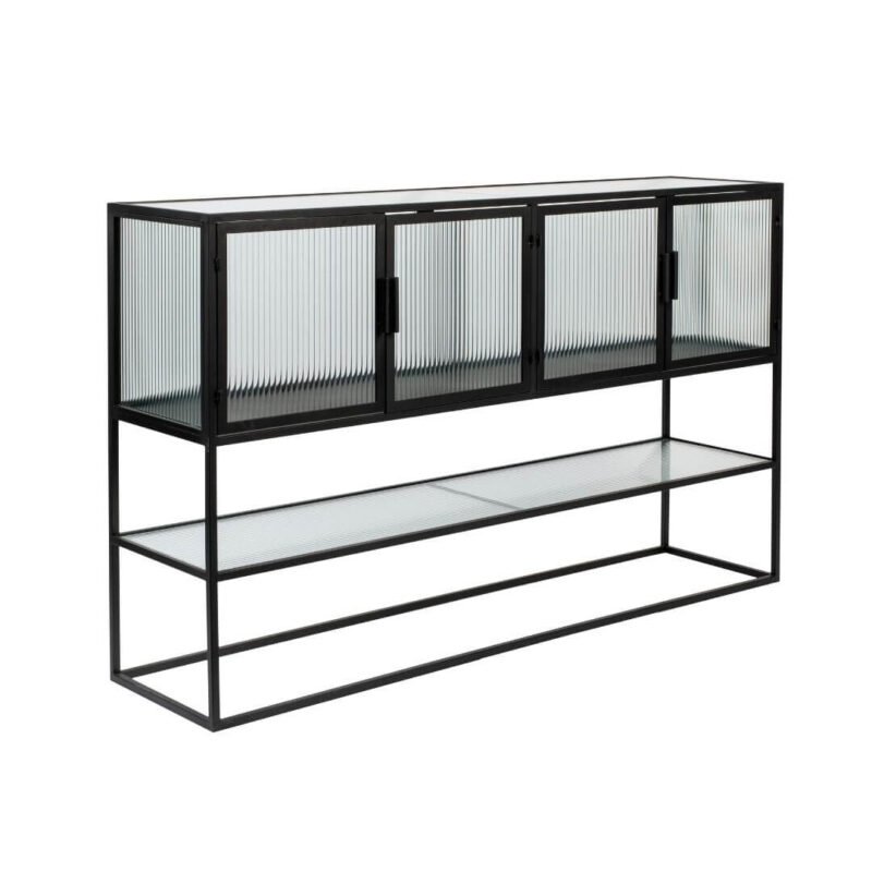 buffet/vaisselier haut boli - l 150 x h 90 cm – image 4