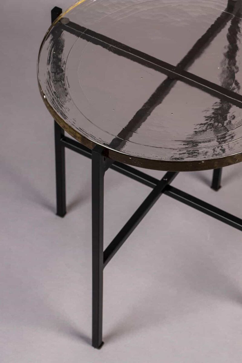 Table d'appoint Vidrio - Noir/Verre dépoli – Image 6