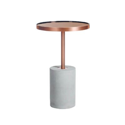 Table d'appoint Charlotte - Cuivre/Béton - S