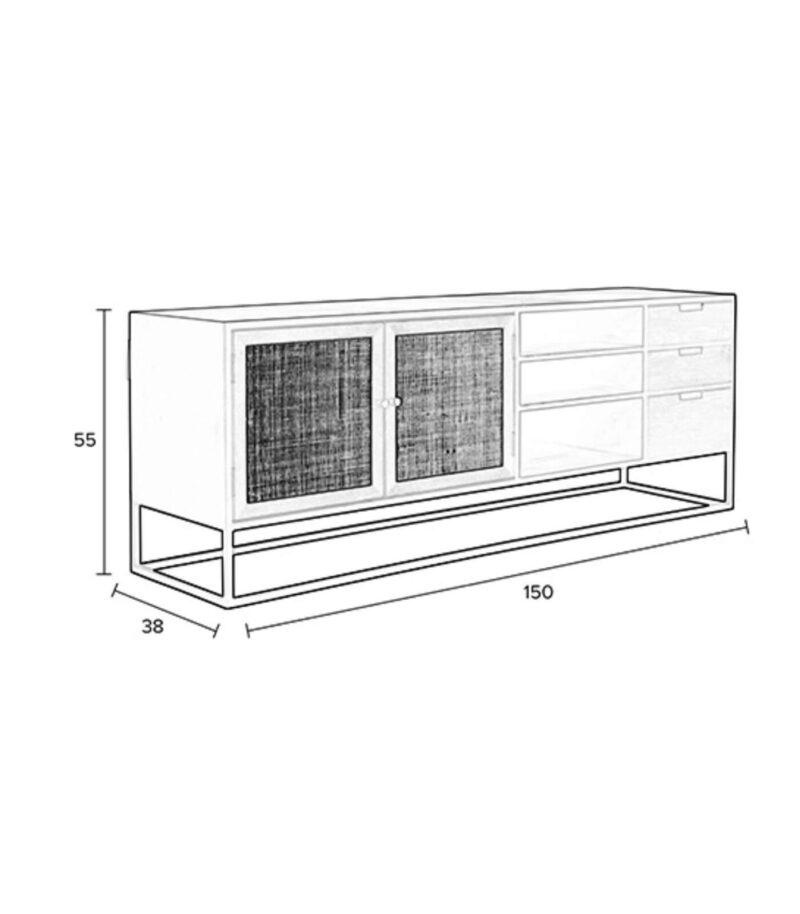 Meuble Tv/Buffet Guuji - L 150 cm – Image 10