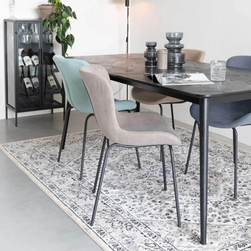 table à manger fabio - 180 cm - noir