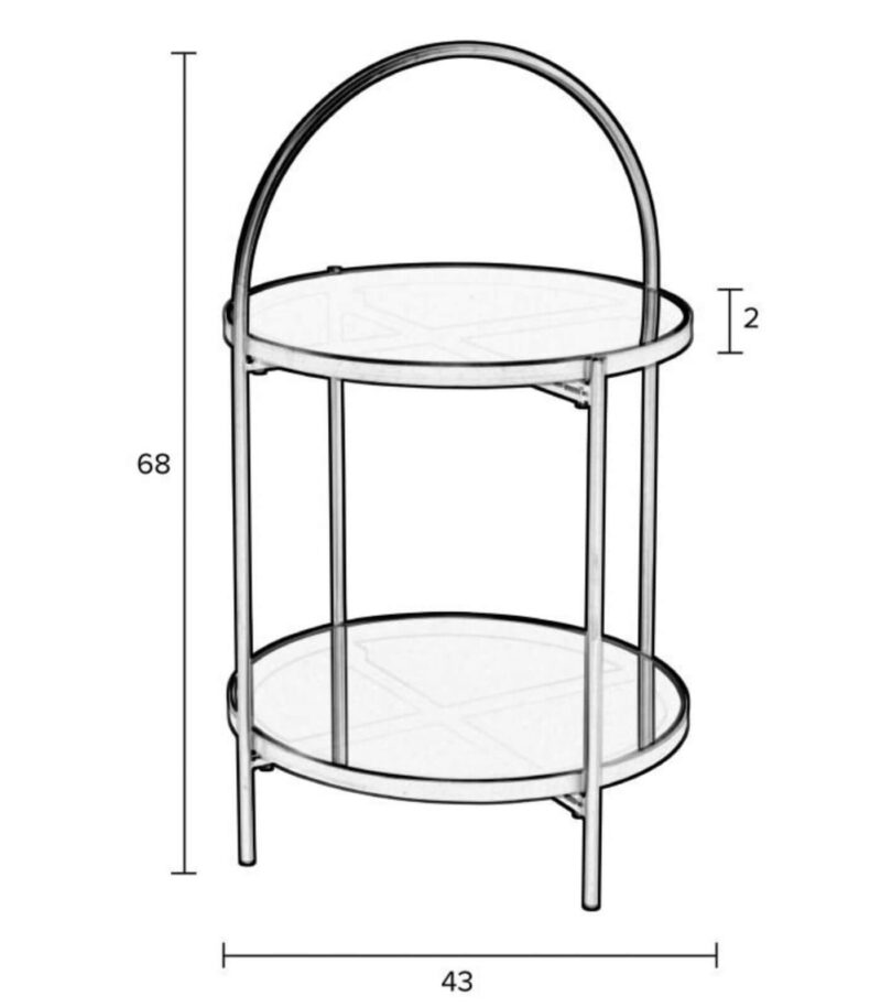 Table d'appoint Maeve - Ø 43 x H 68 cm – Image 6