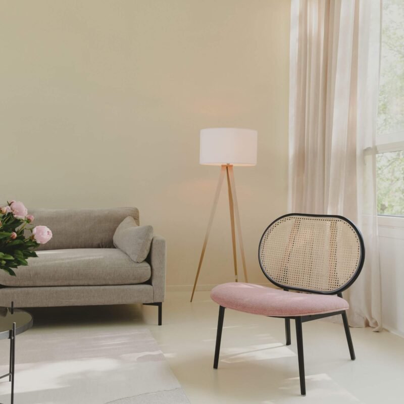 fauteuil lounge spike - cannage/rose – image 14