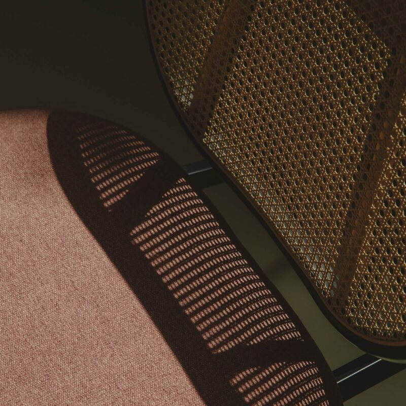 fauteuil lounge spike - cannage/rose – image 19