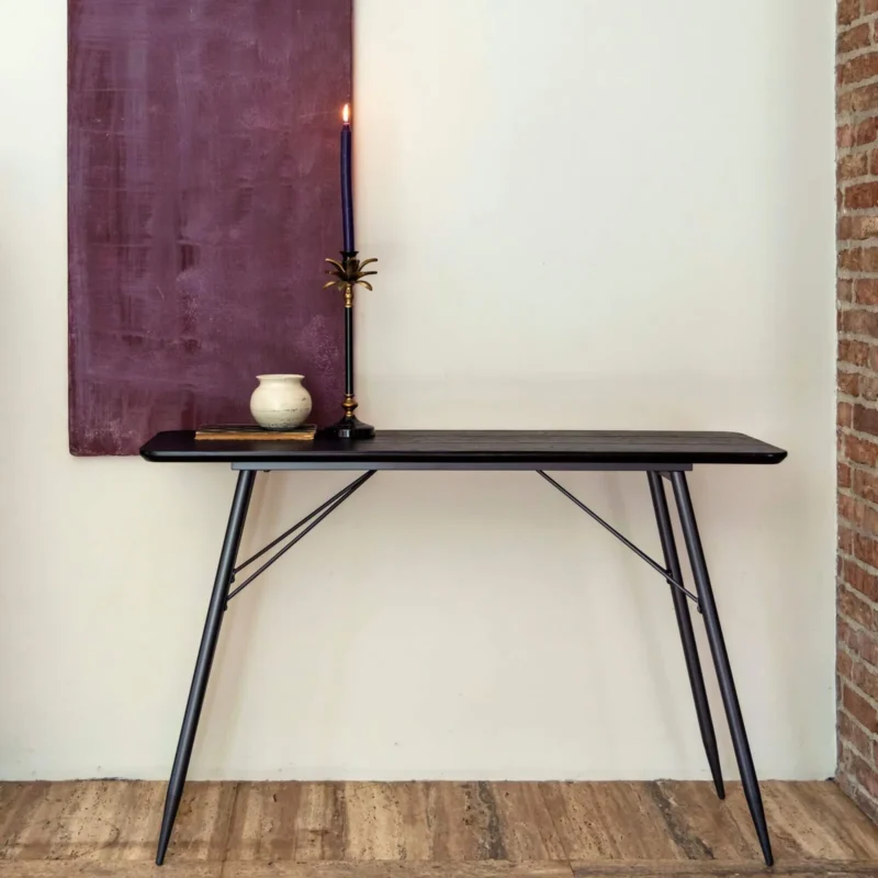 console roger - noir - l 120 x h 75 cm