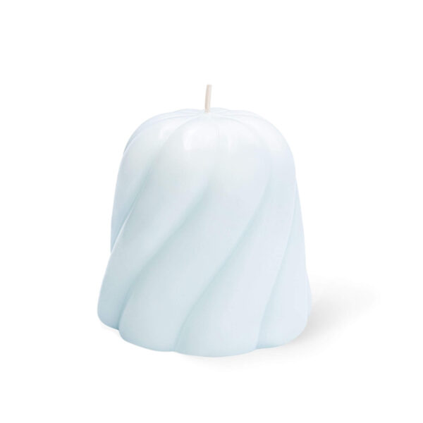 Bougie Sculpture Templo - Bleu clair