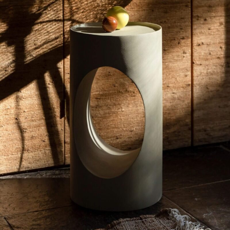 table d'appoint sai - sand - ø 30 x h 56 cm