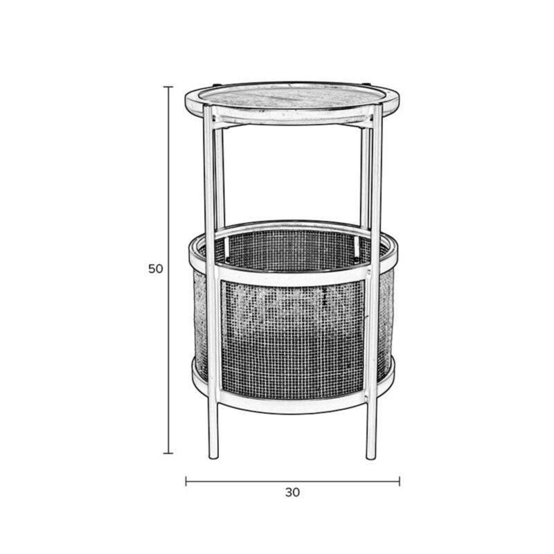 Table d'appoint Makoto - Ø 30 cm - Sand – Image 5