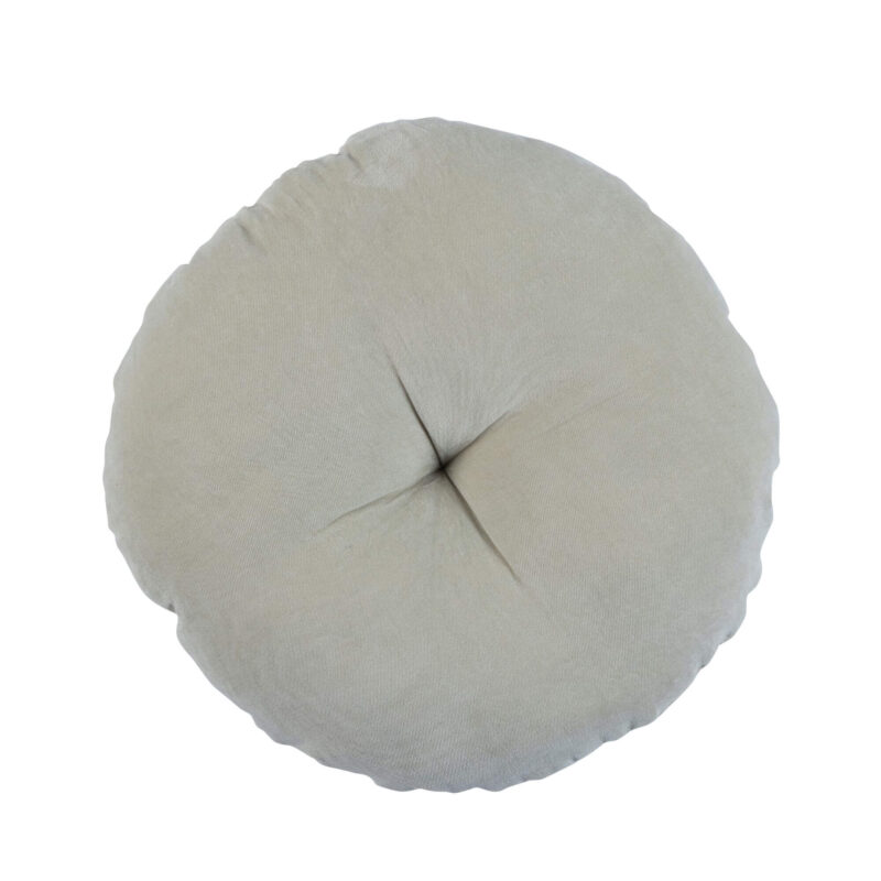 Coussin rond Halo - Ø 45 cm - Ivoire – Image 7