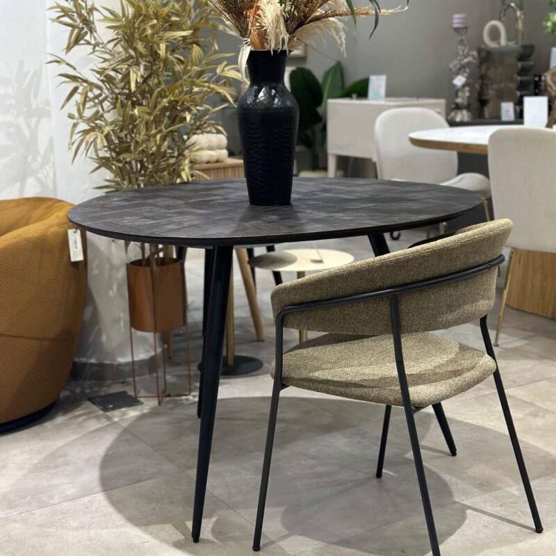 Chaise jojo - Toile - Kaki/Noir – Image 3