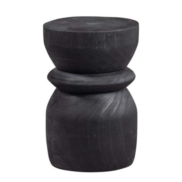Table d'appoint Bikkel - Ø 28 x H 40 cm - Noir