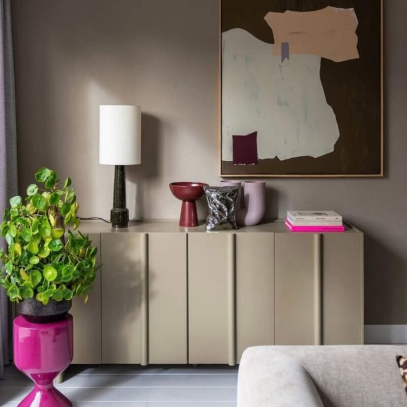 buffet basu - l 200 x h 85 cm - mud – image 4